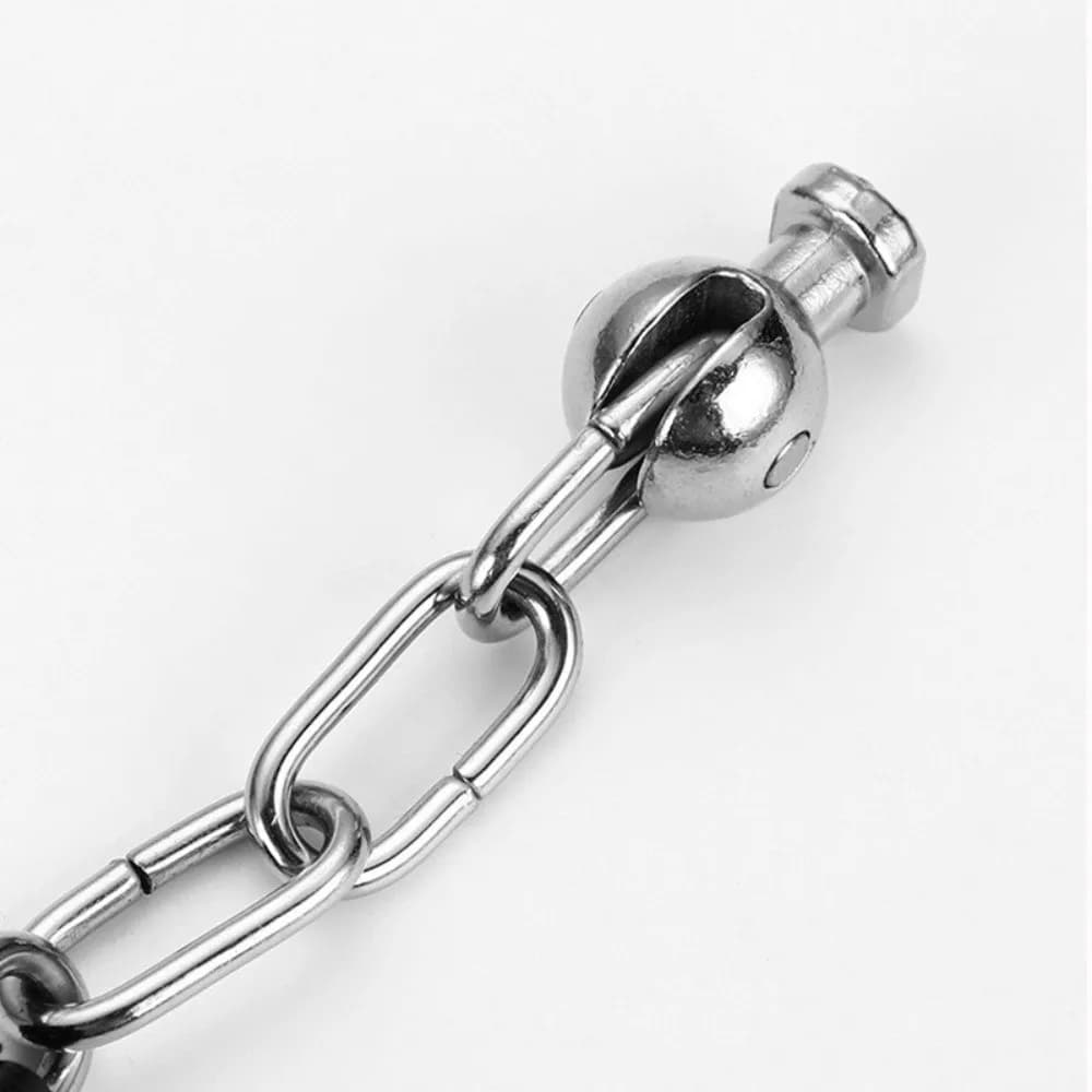 Serrature Antifurto Portatili per Porte, Chiusura di Sicurezza Rinforzata per Casa, Lucchetto in Acciaio Inox Senza Chiodi, Catena di Sicurezza per Porte