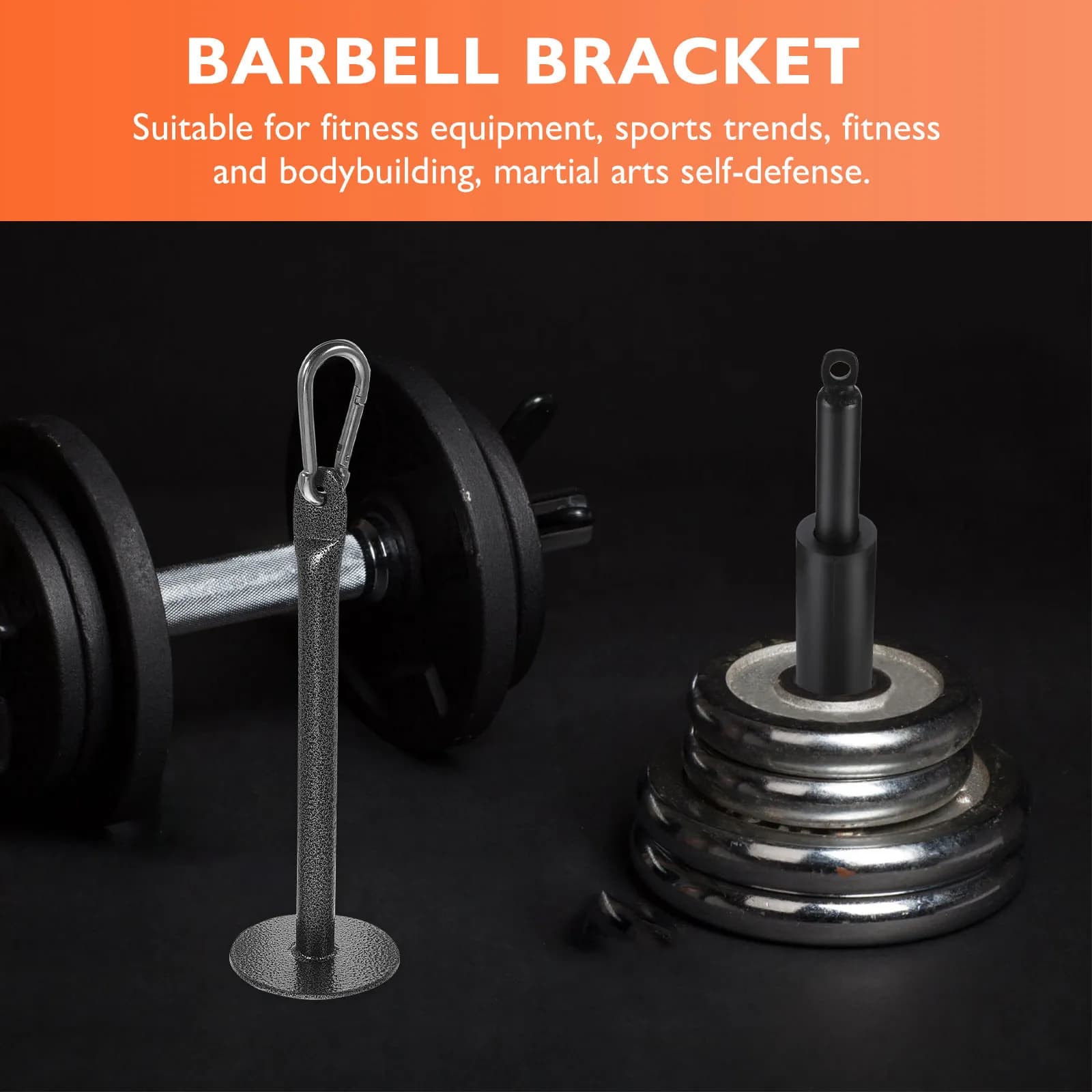 Barbell Slice Weight Rod Loading Pin Weight Plate Holder for Home Fitness Supplies Strength Training Warm Ups Pulley Cable