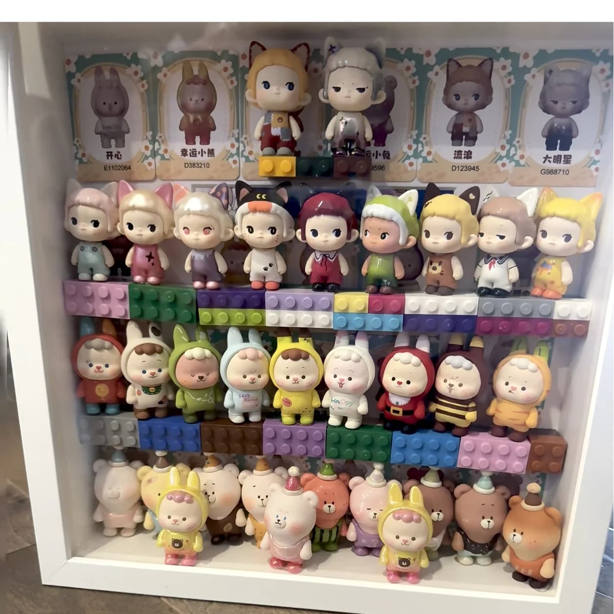Buer Bonini Blind Box Originale Serie Lets Be Free Mini Bambole Kawaii Creative Beans Modello Trendy Ornamento da Scrivania Regalo Personalizzato