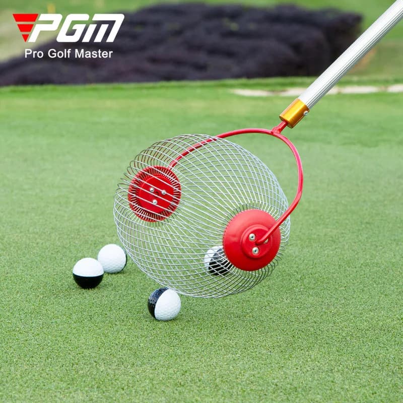 PGM New Golf Ball Picker 3Section Telescopic Rolling Ball Collector NoBend Design Convenient Training Accessory forPracticeRange