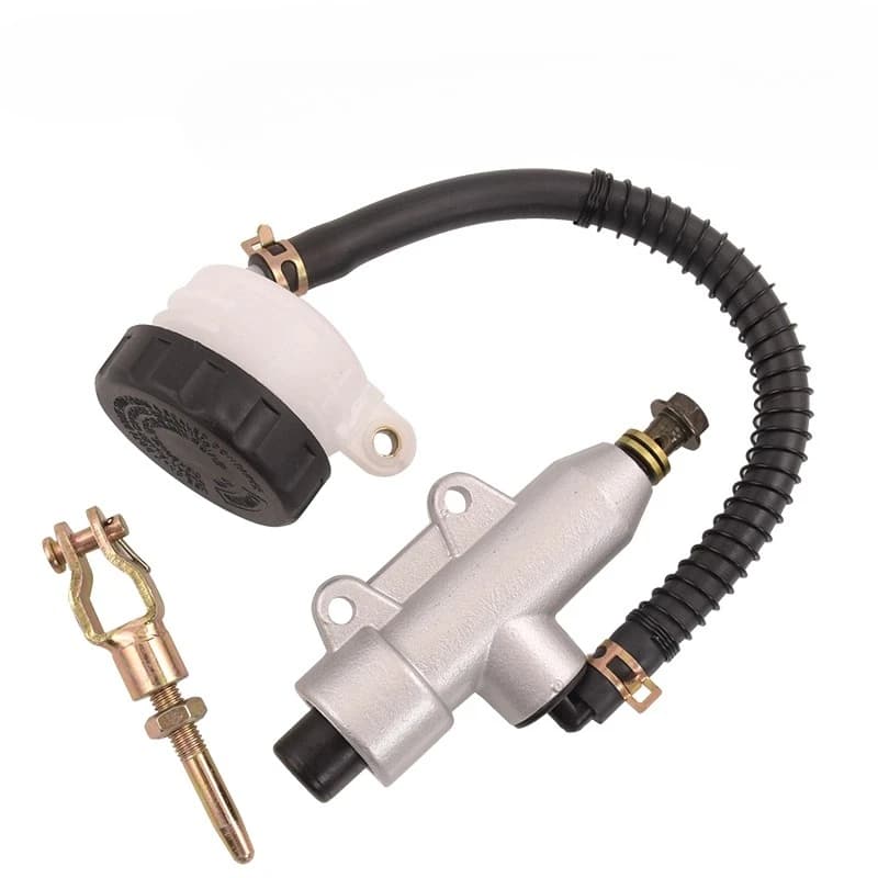 Pompa idraulica universale per pompa freno a pedale posteriore da 250 cc con serbatoio per moto Dirt Pit Bike Quad ATV