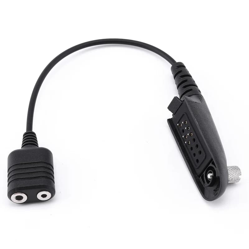 Cavo adattatore spina tipo K a 2 pin per Motorola GP320 GP329 GP339 GP340 HT750 Walkie Talkie Conversione cuffie