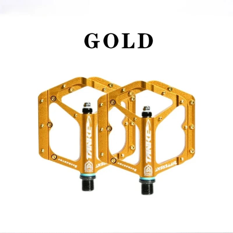 Pedali bici TANKE MTB – Lega di alluminio, Pedale piattaforma antiscivolo super leggero per mountain bike, accessori ciclismo