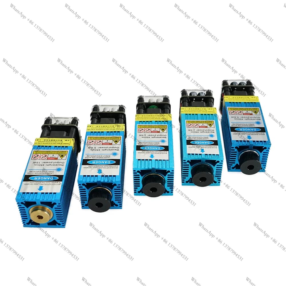 0.5W 405nm 2.5W/3.5W/5.5W 450nm 33mm Focusing Blue Laser Module Laser Engraving And Cutting TTL/PWM Control 12V 5A Laser Tube