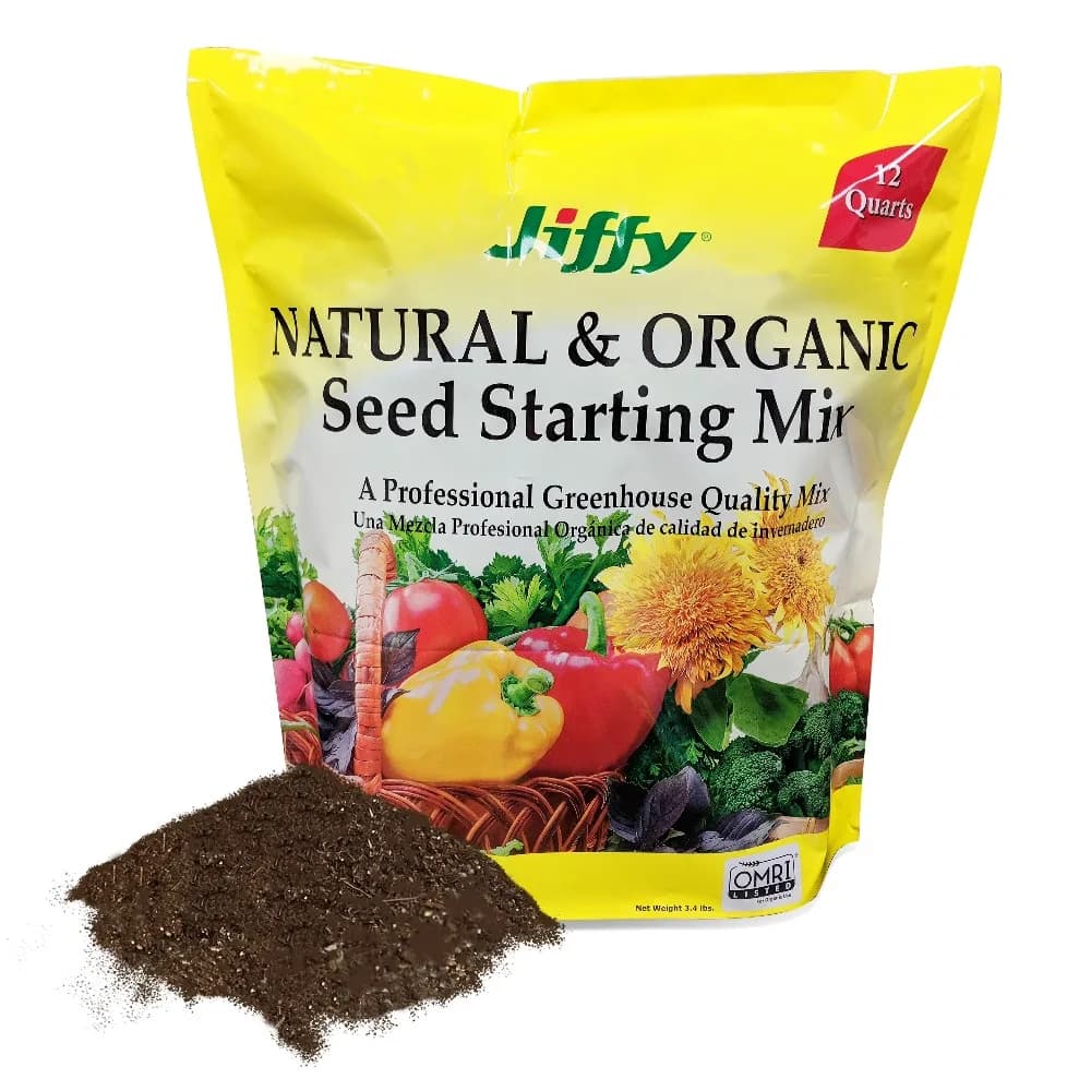 Organic Seed Starting Potting Soil Mix for Planting Vegetables Herbs Flowers Seedlings 12 Quarts Natural Garden Soil