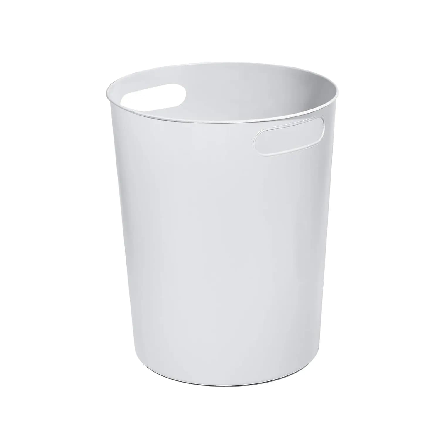Cestino per Rifiuti in Plastica Bianca da 1,8 Galloni per Casa, Ufficio, Cucina, Bagno, Contenitore Compatto per Rifiuti