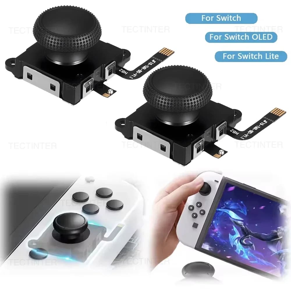 2-4PCS Sostituzione Joystick Effetto Hall Per NS Switch/Lite/OLED Joypad Controller 3D Analogico ThumbStick Parti di Riparazione Accessori