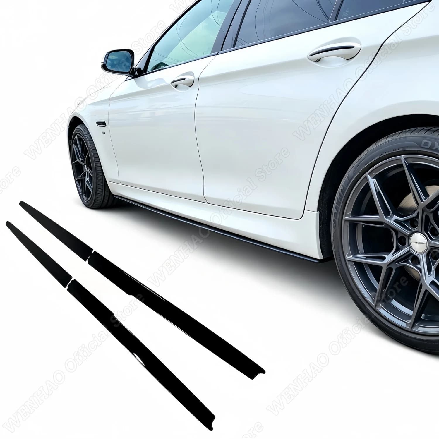For BMW F10 F11 M Sport M5 2011-2017 Side Skirts Extension Splitters Diffuser Side Bumper Canard Skits Body Kit Tuning