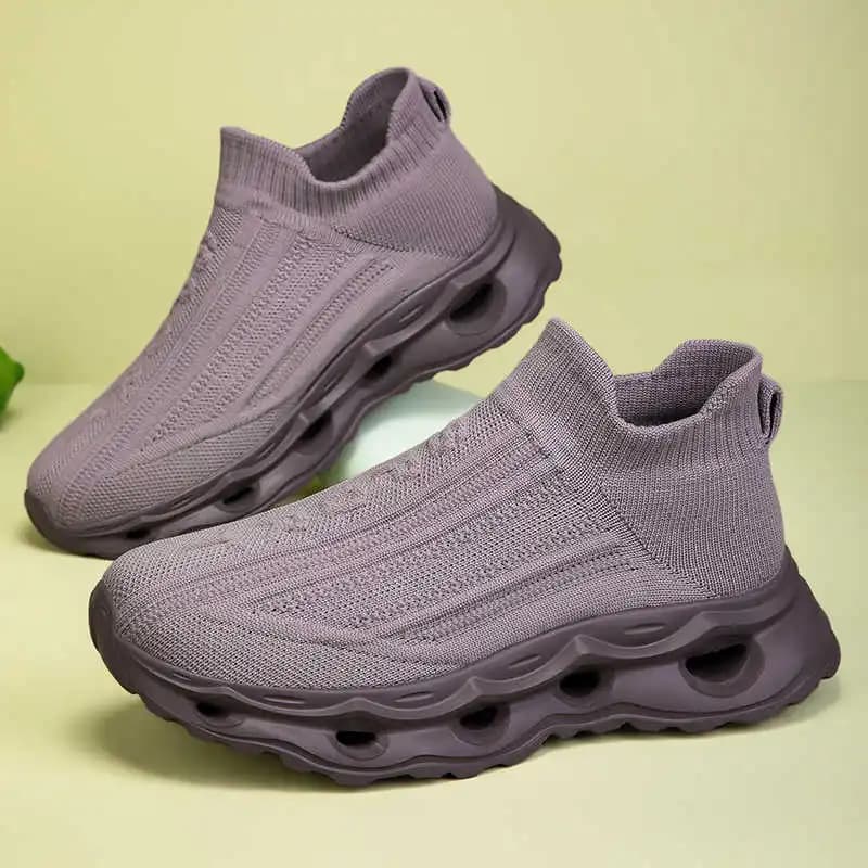 Scarpe da corsa in velluto lungo, scarpe da jogging, stivali estivi da donna, sneakers alte, regali sportivi, Obuv, nuova collezione, Boty