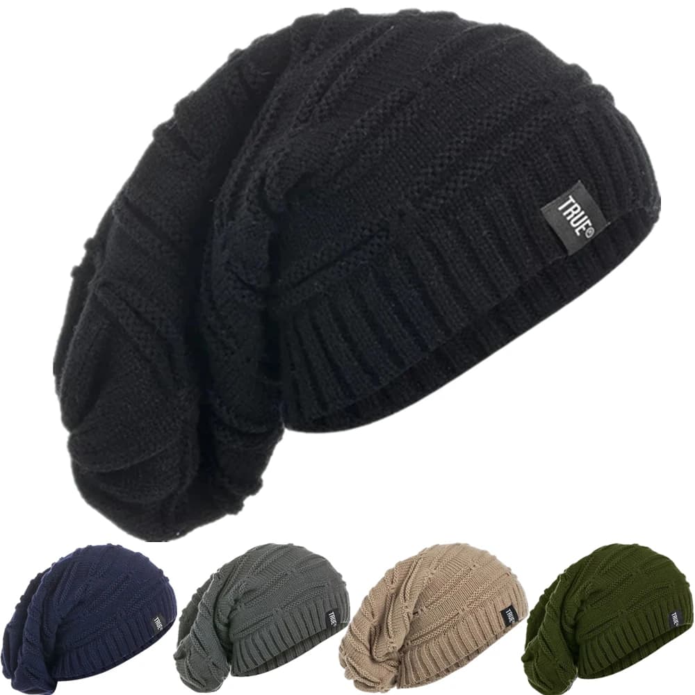 Cappello invernale classico unisex Etichetta con lettera Berretto lavorato a maglia di dimensioni lunghe Berretti casual per uomo Donna Berretto a cuffia solido