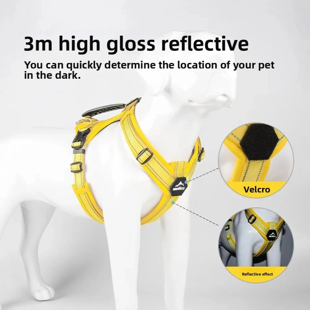 Pet chest strap, dog medium and large dog walking leash, reflective leash, vest type dog chest strap