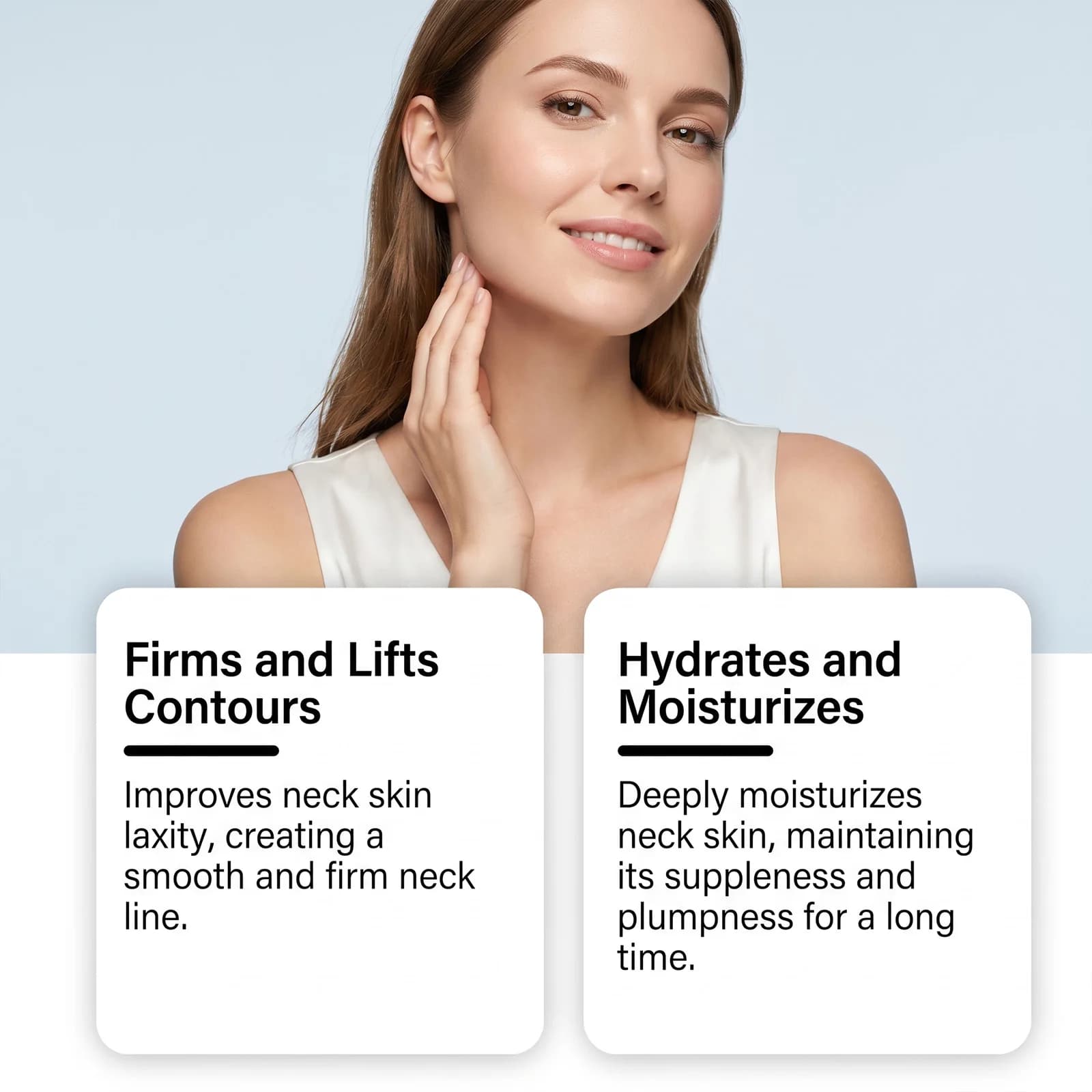 Collagen Neck Cream Moisturizing Firming Lifting Anti-Aging Reduce Fine Lines Whiten Nourishing Skin Care Neck Line Cream 50g