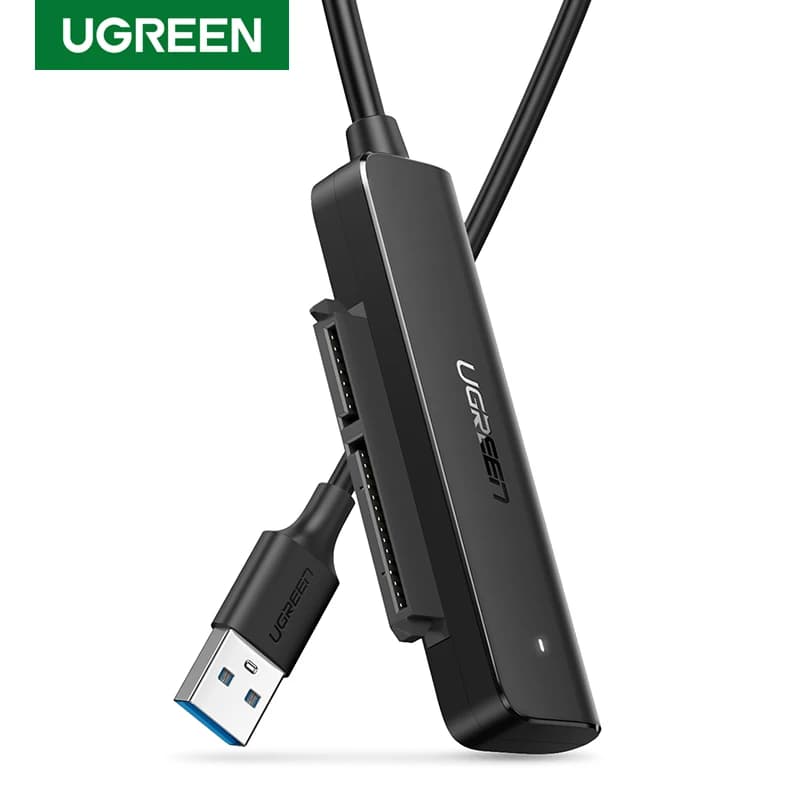 Convertitore USB SATA Ugreen adattatore da USB 3.0 a SATA per disco rigido esterno HDD/SSD da 2.5 ''cavo da SATA a USB da 5Gbps