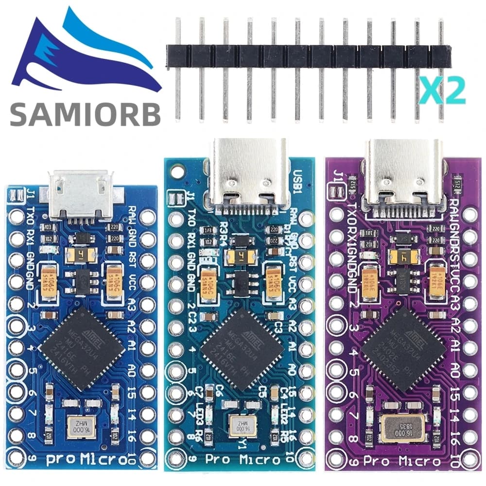 MICRO/MINI/TYPE-C USB ATMEGA32U4 Module 5V 16MHz Board For Arduino ATMEGA32U4-AU/MU Controller Pro-Micro Replace Pro Mini