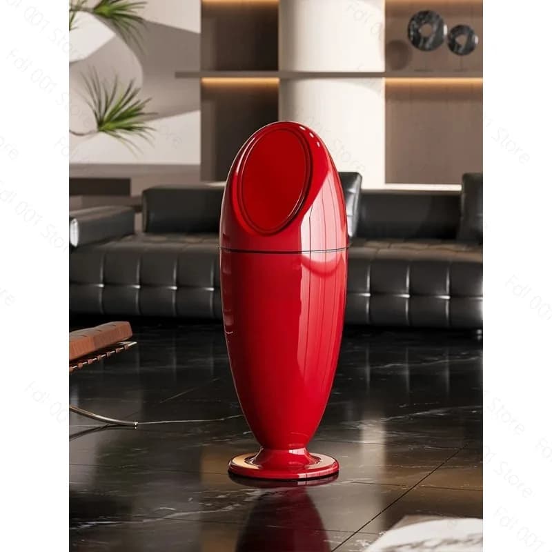 Living Room Trash Can Household Light Luxury High-end Creative Bedroom Kitchen High Foot High Value New