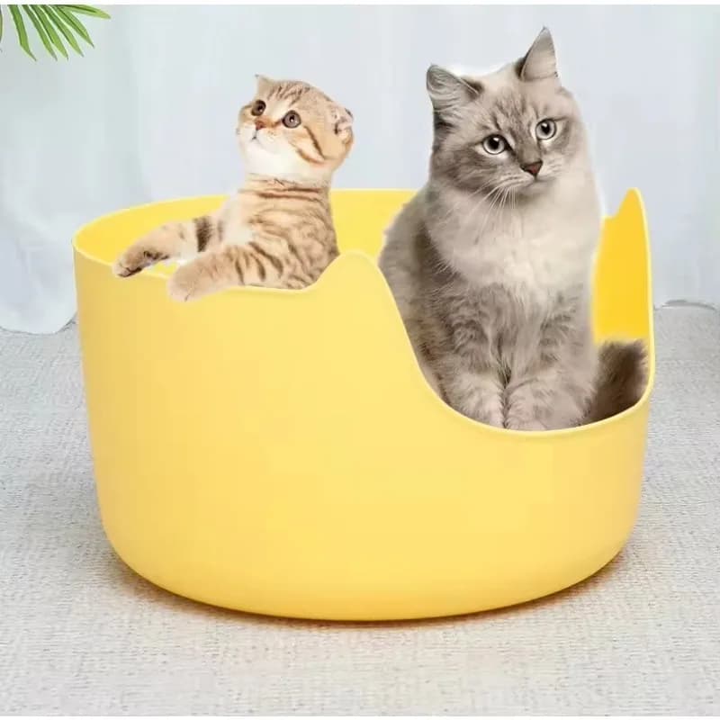 Lettiera per Gatti Super Semi-chiusa, Anti-schizzi, Strumento per la Pulizia dei Gatti, Lettiera Gigante per Gatti