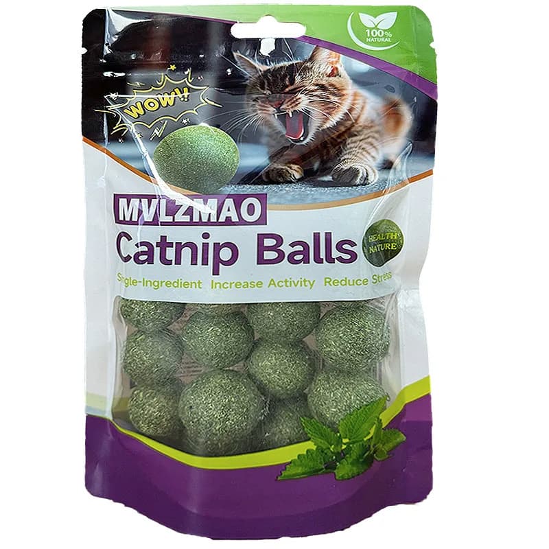 Giocattoli alla menta Palla commestibile con erba gatta Sicurezza Sano Gatto Catnip Gatti Gioco di caccia a casa Prodotti giocattolo Denti puliti Lo stomaco