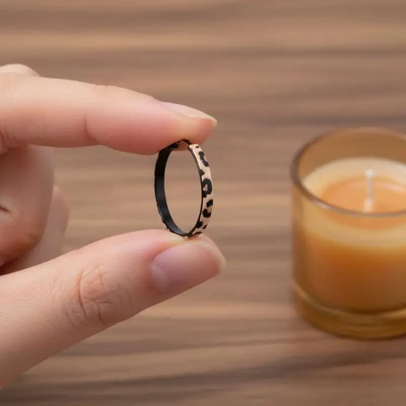 Leopard Print Large Circle Hoop Earrings Y2K Stylish Non-Fading Ear Jewelry for Teen Girls Daily Outfit