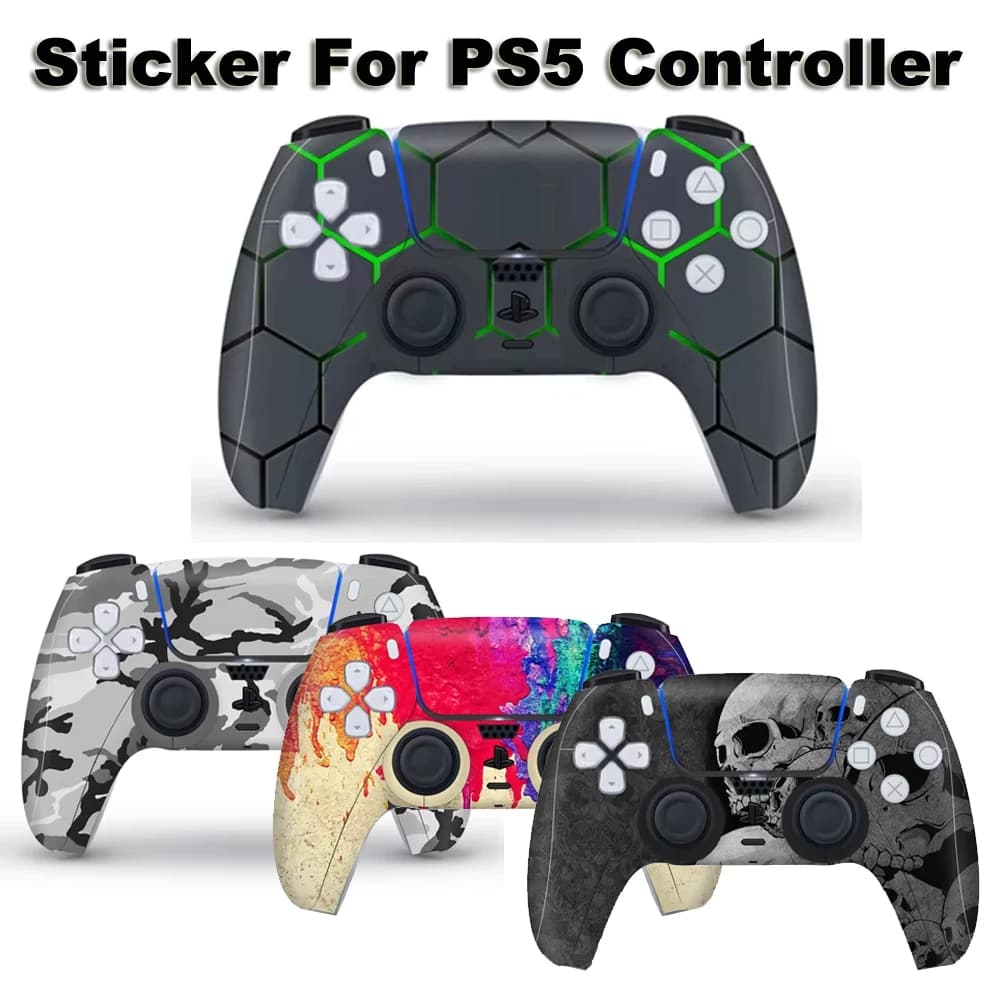 Adesivo in vinile per controller PS5, pellicola protettiva per console PS5/Pro/Slim, cover protettiva per accessori PS5