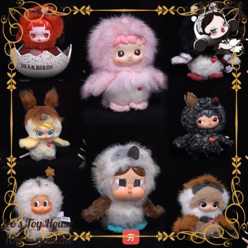 POP MART Dear Birds: Scatola a Sorpresa con Ciondolo Morbido e Carino a Forma di Uccellino, Ornamento da Appendere, Regalo Sorpresa per Ragazze, Adorabili Action Figure