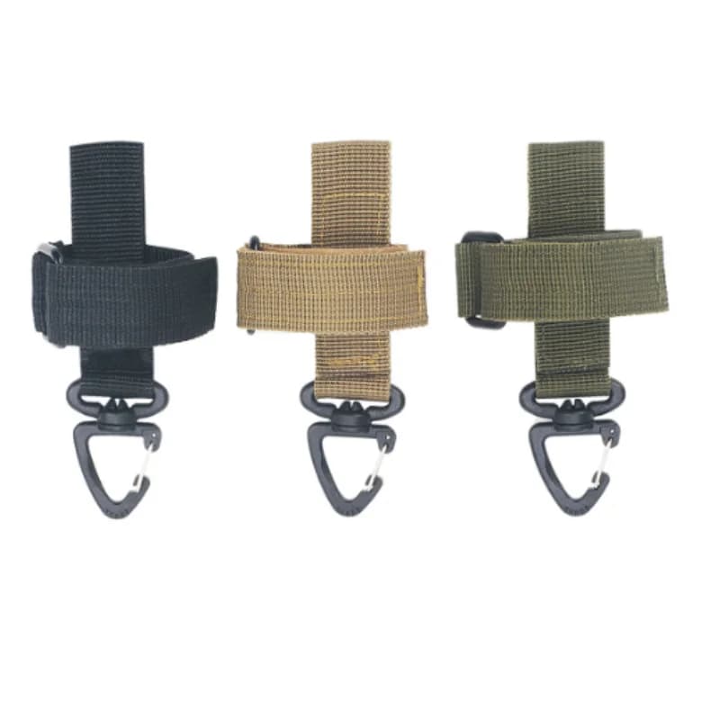 ISURE MARINE 2PCS Guanto Fibbia Corda Fibbia portaoggetti Multiuso Guanto da esterno Cravatta portaoggetti