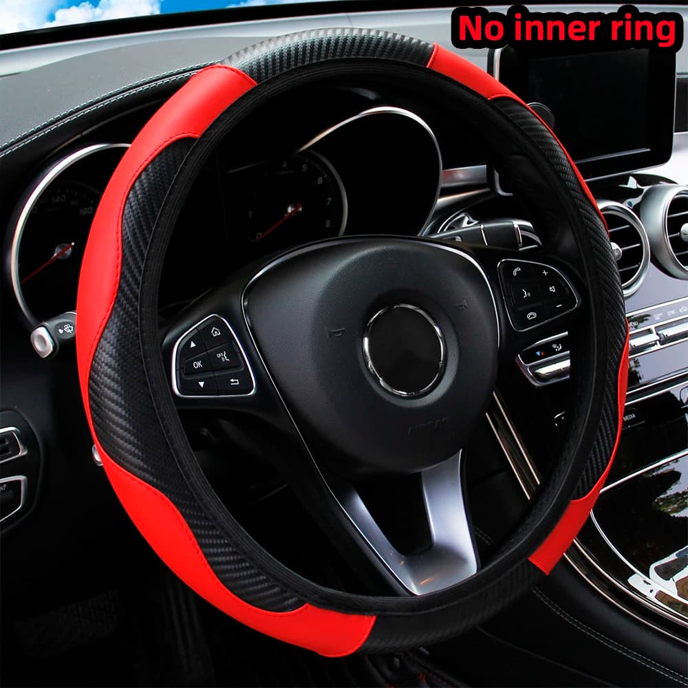 Carbon Fiber PU Car Cover for Cars without Internal Ring Suitable for 14,5-15 inches of Automotive Supply