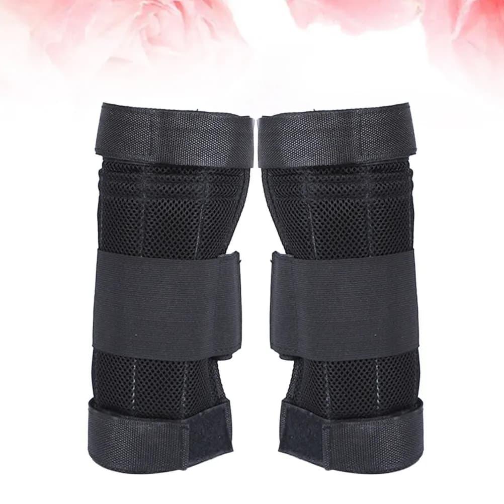 A Pair of Adjustable Weighted Leg Bands with Steel Plate Pockets High Density Anti Slip Breathable Fitness Training for Running