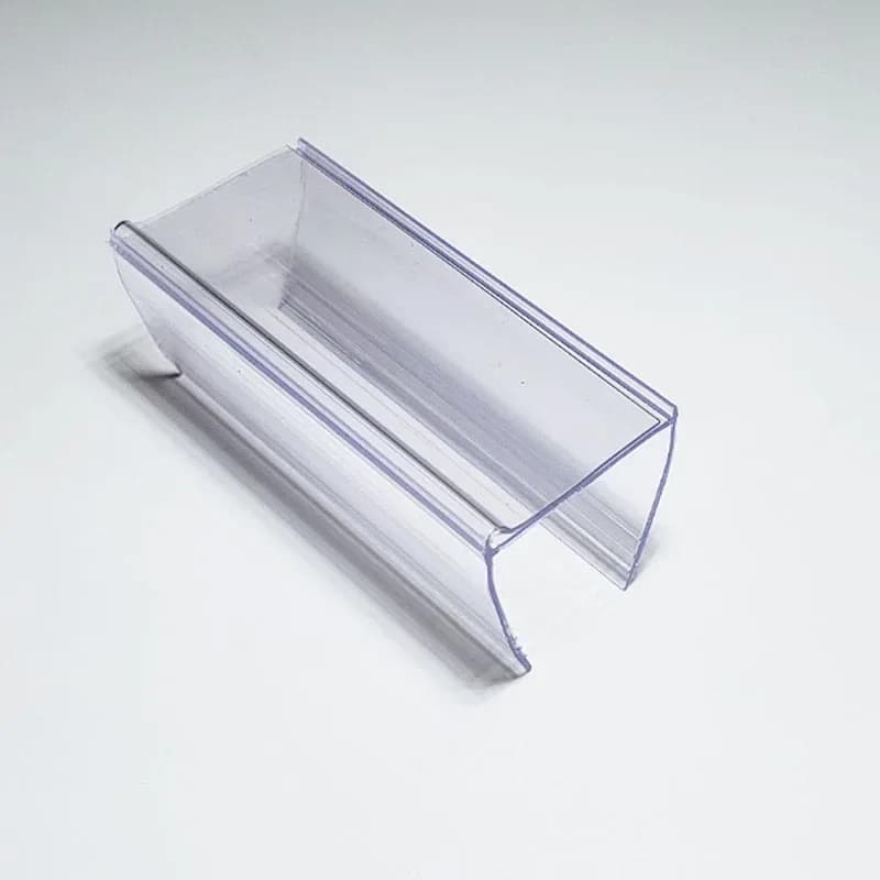 100pcs mensola in legno bordo Grip Strip montaggio su scaffale striscia dati prezzo Talker Shelf Top Label Holder Sign Display Clip