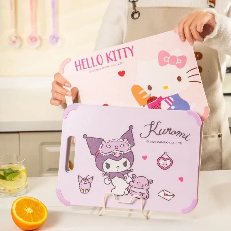 Japanese Sanrio Food Grade Cartoon Cutting Board Complementary Food Fruit Board Household Picnic Non-Slip Kitchen Board
