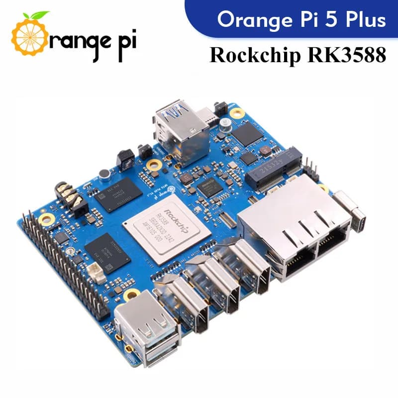 Orange Pi 5 Plus Computer a scheda singola Rk3588 Modulo Pcie Wifi esterno-bt Ssd 8k Orange Pi5 Plus Scheda di sviluppo demo