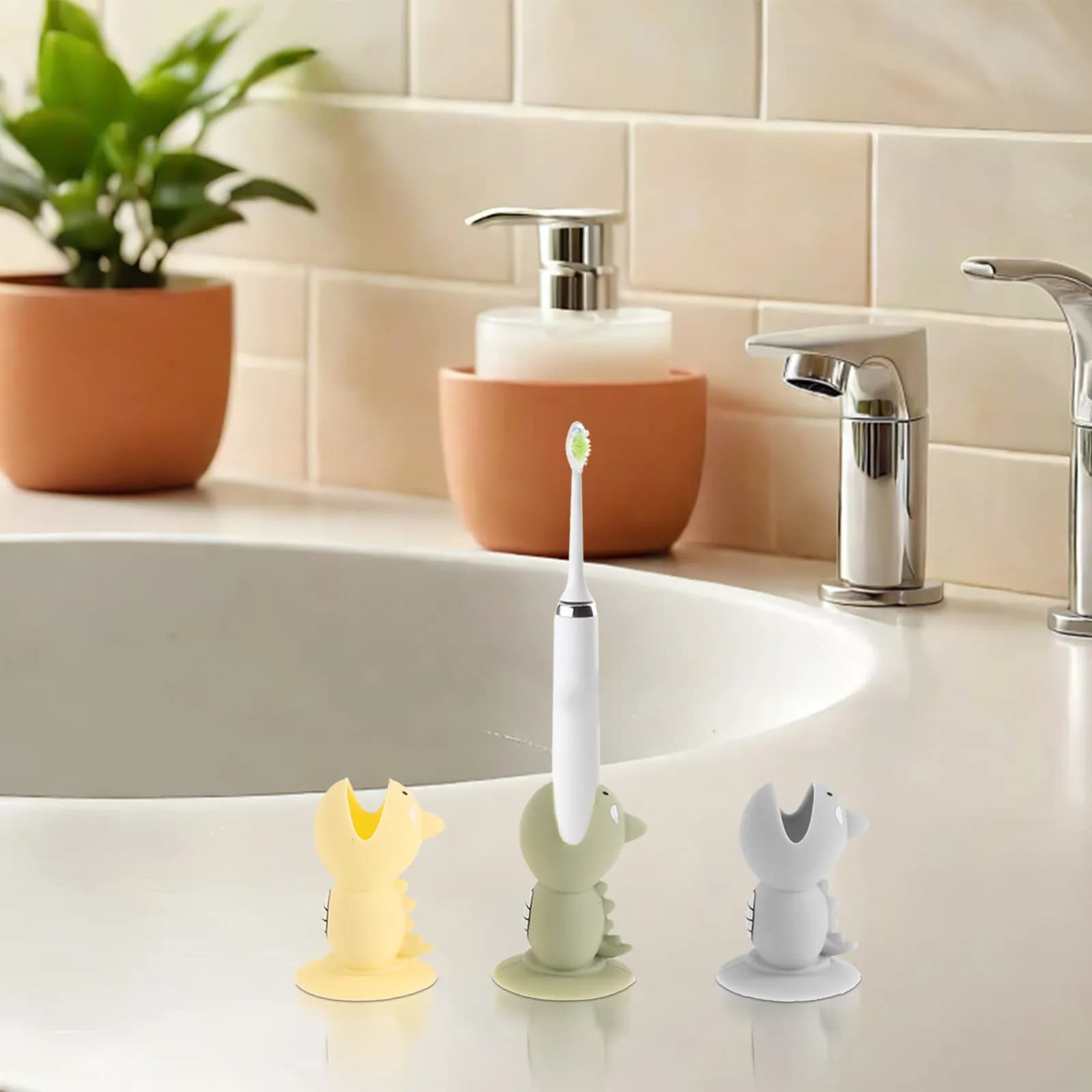 6 Pezzi Copri Spazzolino in Silicone Morbidi Flessibili Antipolvere Impermeabili Tappi Protettivi da Viaggio Design Verticale per Spazzolino Elettrico
