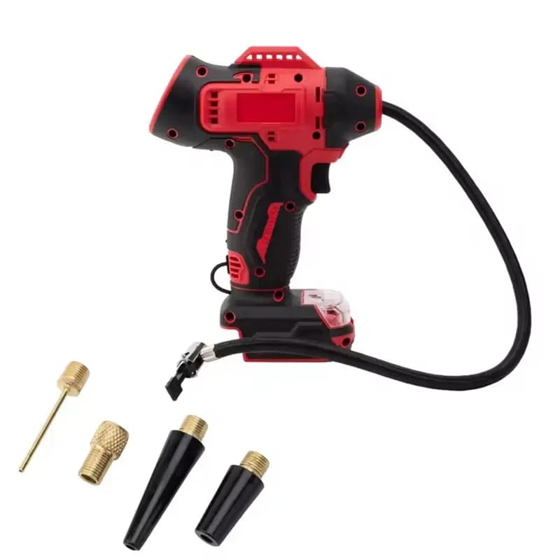 Kit compressore d'aria ABFS, gonfiatore per pneumatici senza fili con manometro digitale 160PSI per batteria da 18V
