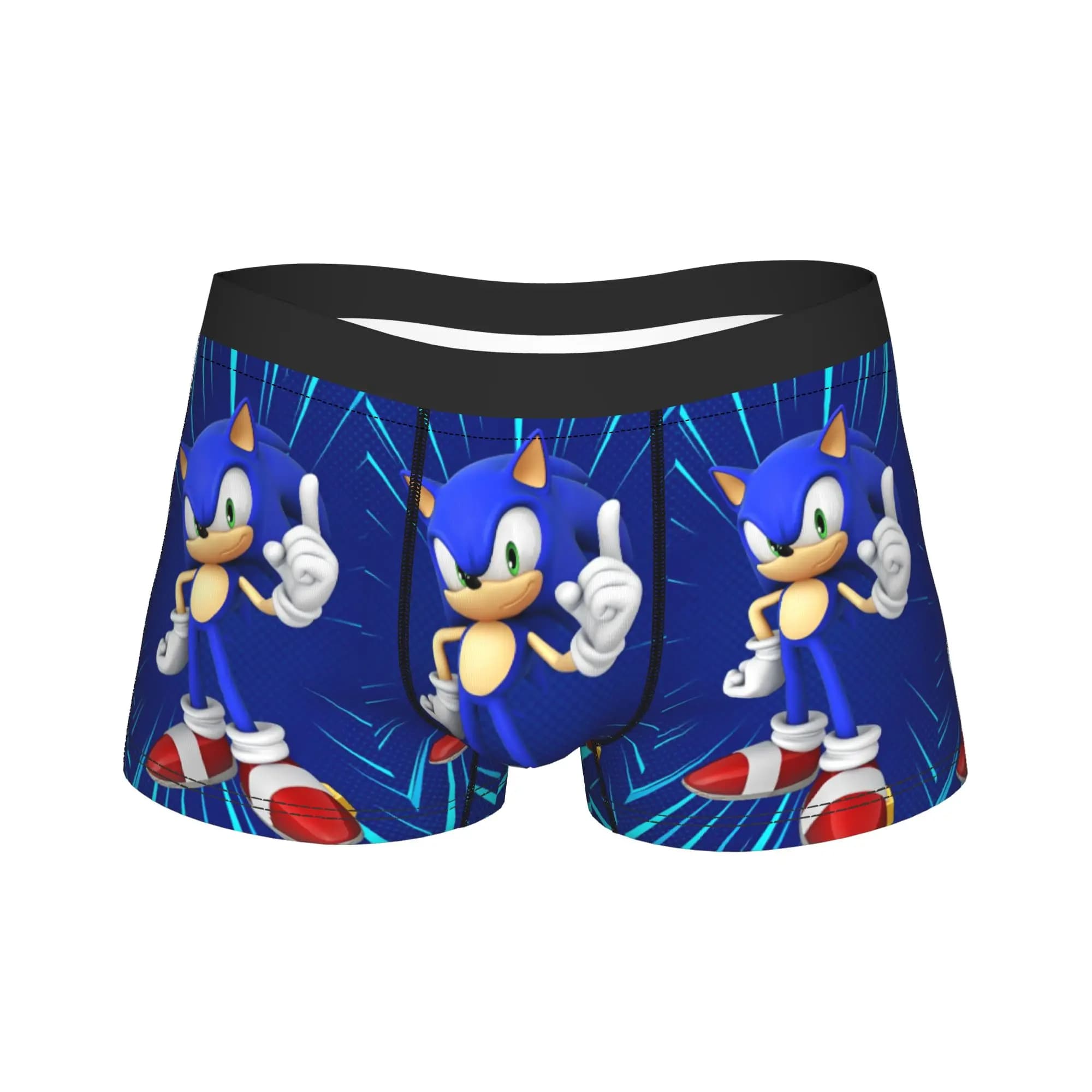 S-Sonic Retro Game Cartoon Underwear Printed Boxershorts Quality Men Panties Elastic Boxer Brief Birthday Present