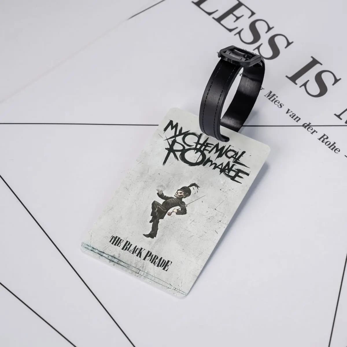 Etichette per Bagagli My Chemical Romance, Accessori per Valigie, Targhette per Bagagli da Viaggio, Porta Etichette con Nome e Indirizzo
