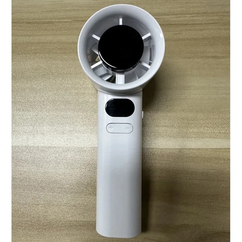 HOMEFISH Portable Handheld Fan USB Rechargeable Bladeless High-Speed Electric Cooling Fan for Personal Use