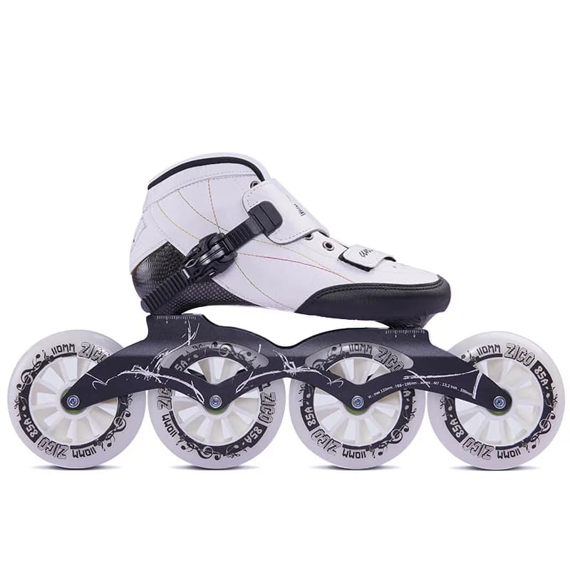 Speed Skating Roller Skates Racing Speed Children's Adult's Professional Ice Skates Inline Skates Large Wheels Buckle Closure
