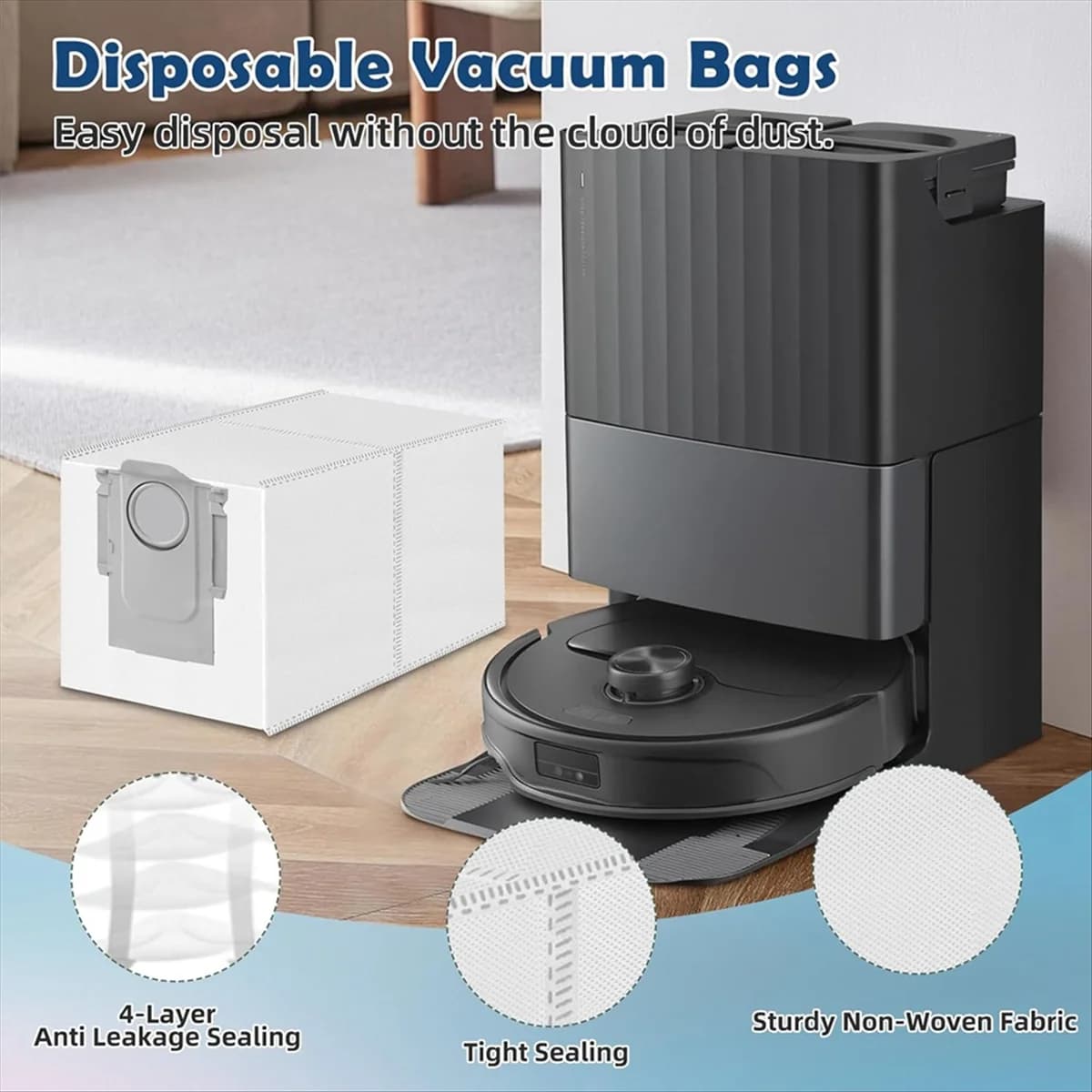 N18R Per Q Master, Qrevo Slim Robot Aspirapolvere Spazzola laterale principale Filtri HEPA Mop Pad Sacchetti per la polvere Kit di accessori