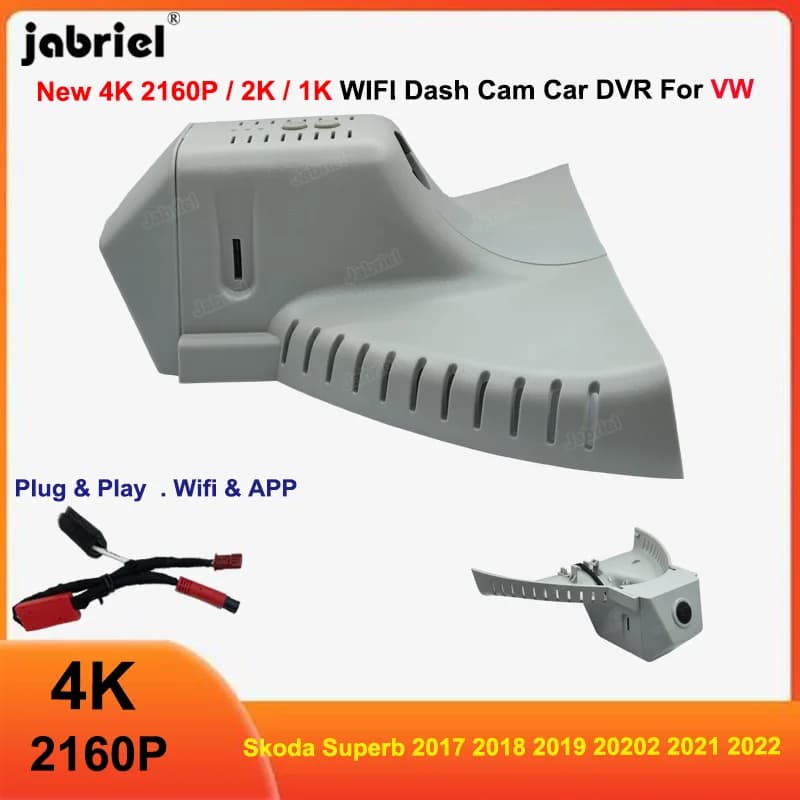 Plug and Play 4K 2160P Wifi Telecamera anteriore e posteriore per auto Automobili, parti e accessori per Skoda Superb 2018 2019 20202 2021