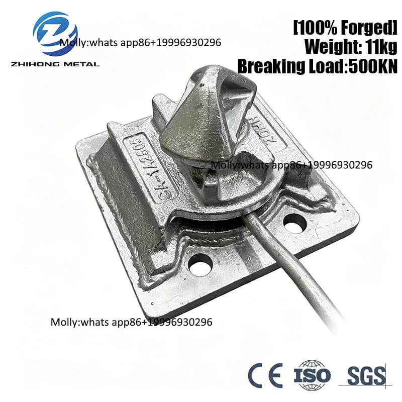 Zhihong CA-1A 45+45 Degree Dovetail Twistlock Hot Dip Galvanized Welded Bottom Foundation Lock Shipping Container Marine Parts