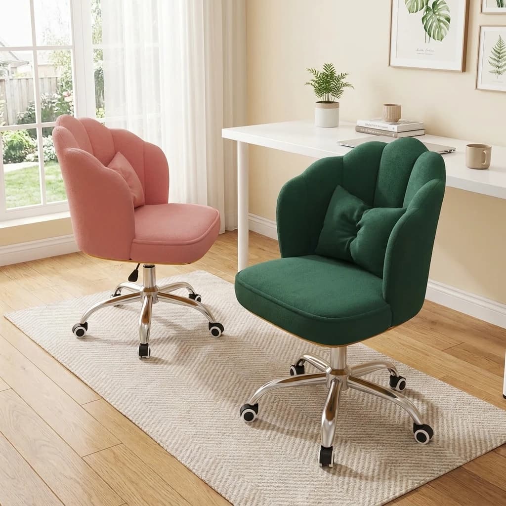 & Swivel Lift Office Chair Comfortable Backrest Armchair for Bedroom Student Leisure Home Gaming Computer Furniture Nordic