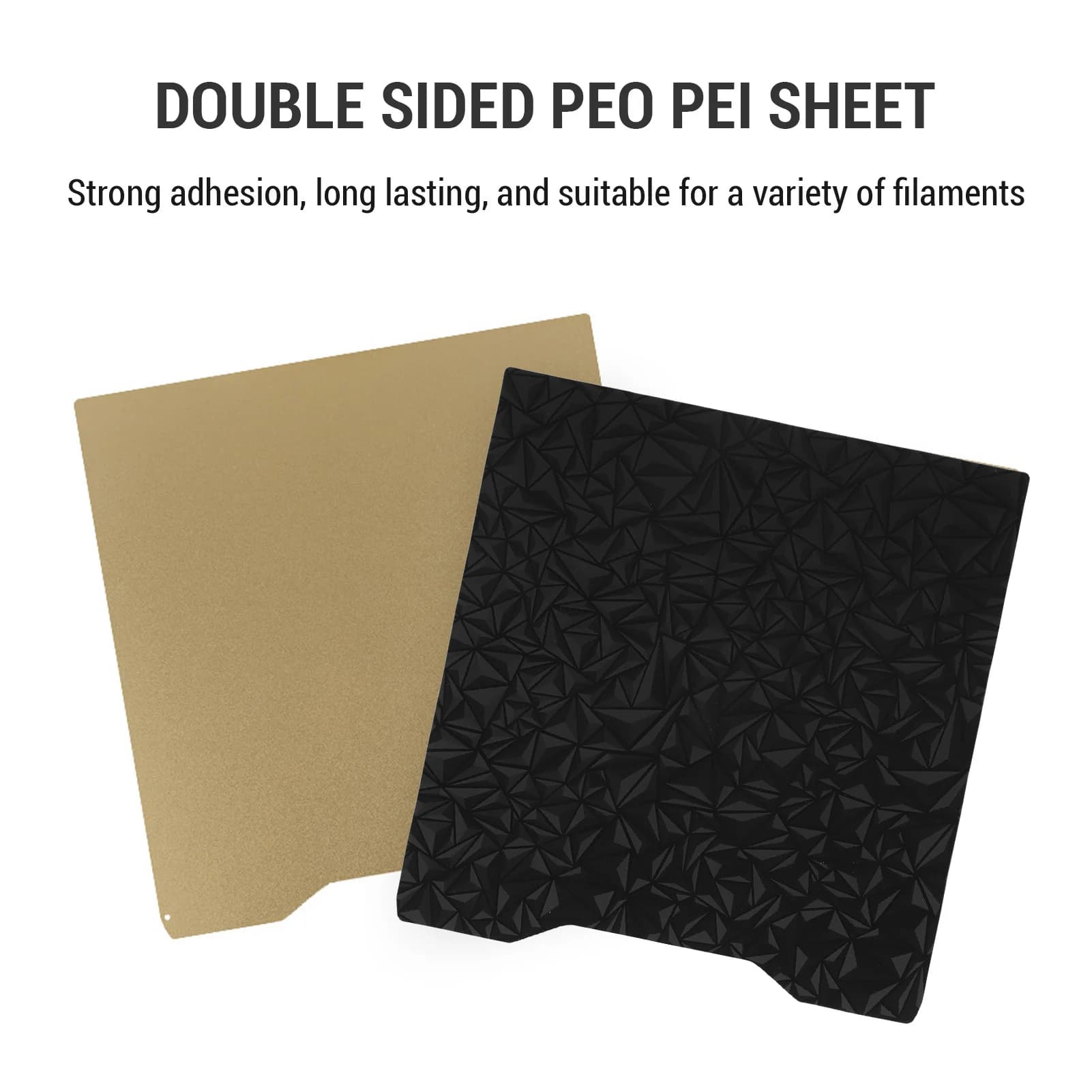 Lastra PEO PEI compatibile con stampante 3D Creality Hi Combo, piattaforma di stampa lucida testurizzata, piano di lavoro flessibile e rimovibile 265*265mm