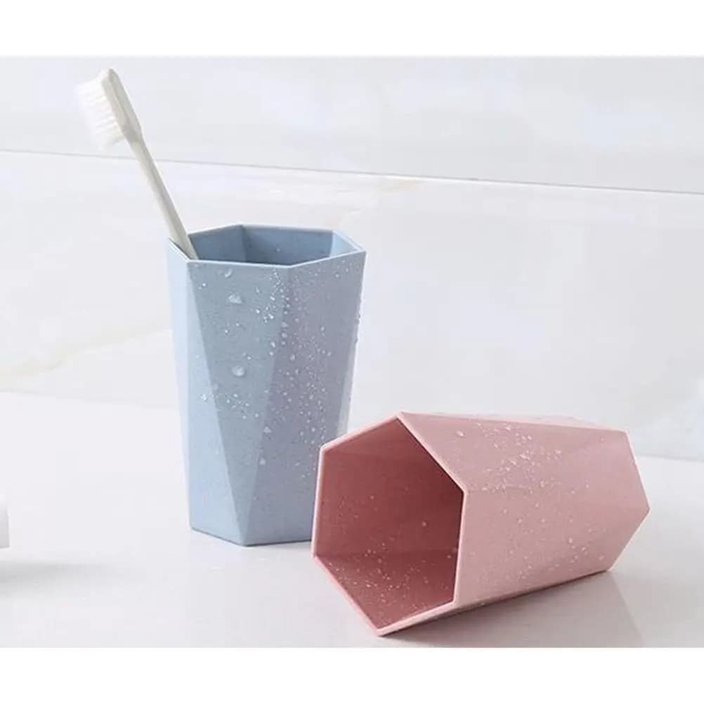 Bicchiere Portaspazzolino Piccolo per Bagno, Simpatico Bicchiere per Spazzolino e Collutorio, Bicchiere Domestico per Coppie, Porta Spazzolini per Coppie