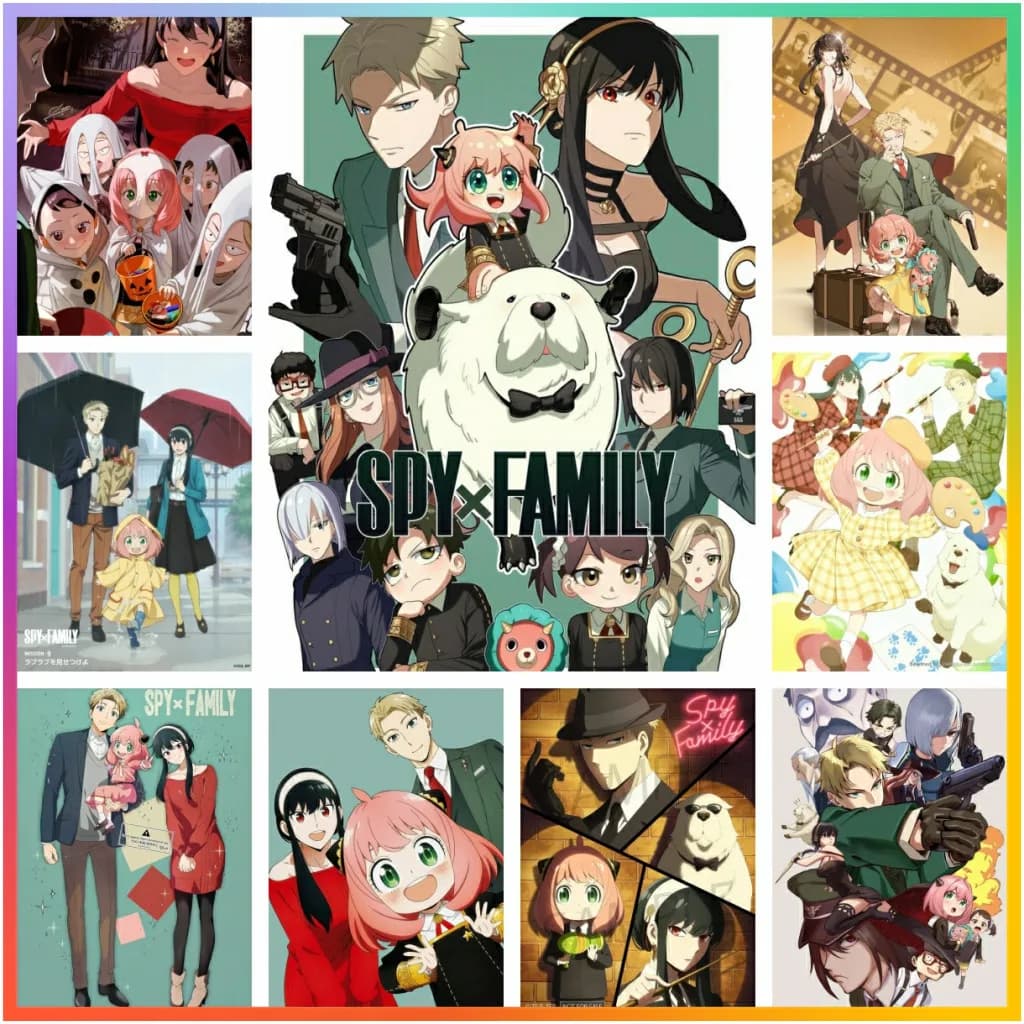SPY FAMILY Japanese Anime Diamond Painting 5D DIY Art Cross Stitch Set Mosaic Embroidery Home Decor Handcraft Gift New