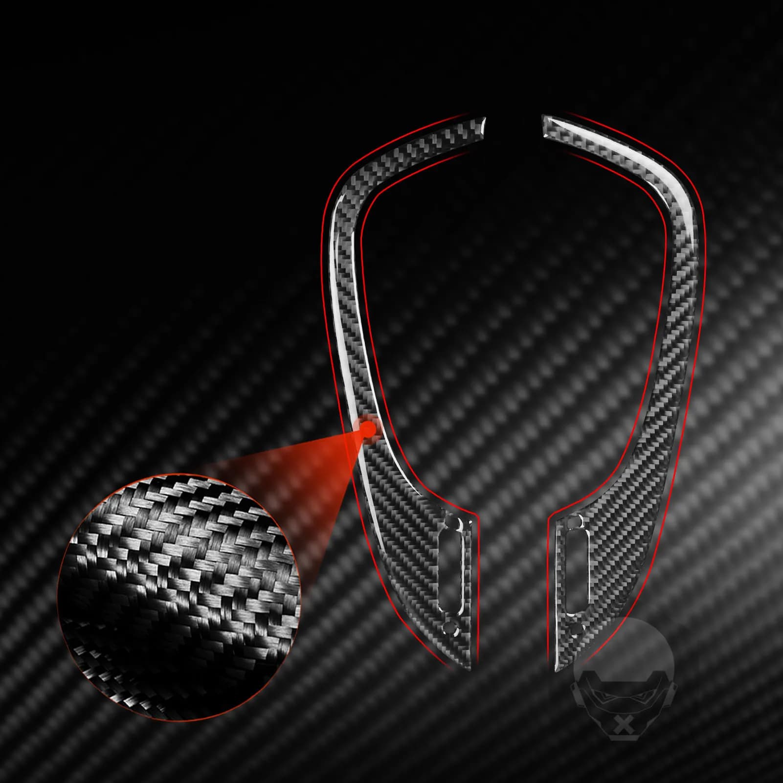 For BUICK LACROSSE CX CXL CXS 2010-2013 carbon fiber middle air outlet decoration cover Car Interior Accessories sticker