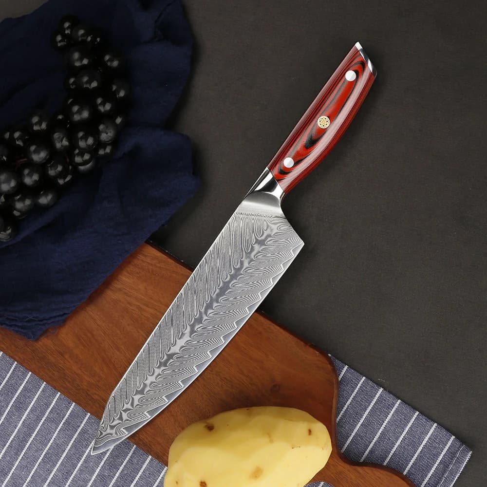 Chef knife 8.3 inch 67 layers Damascus VG10 Stainless steel blade G10 Vegetable slicer handle Mannaia Meat Japanese kitchen sharp knife