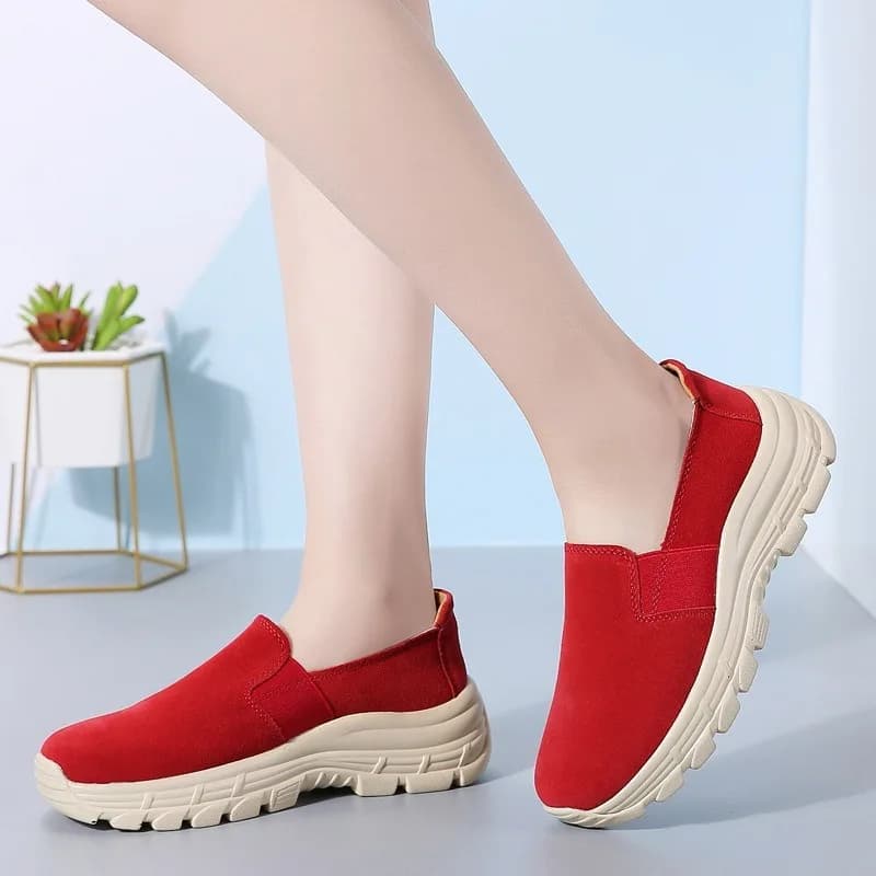 New Fashion Classic Women's Shoes Leather, Moccassini Comfortable with Soft Sole, Casual Sport Shoes, Signed Shoes, Zapatos Mujer