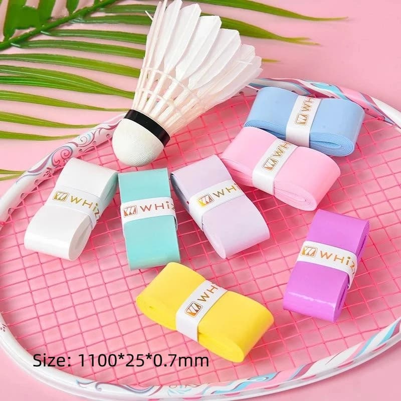 Non-Slip Shock-Absorbing Badminton Racket Grips PU Tennis Badminton Grip Tape Wrap Wear-resistant Sweat-Absorbent Tennis WrapAcc