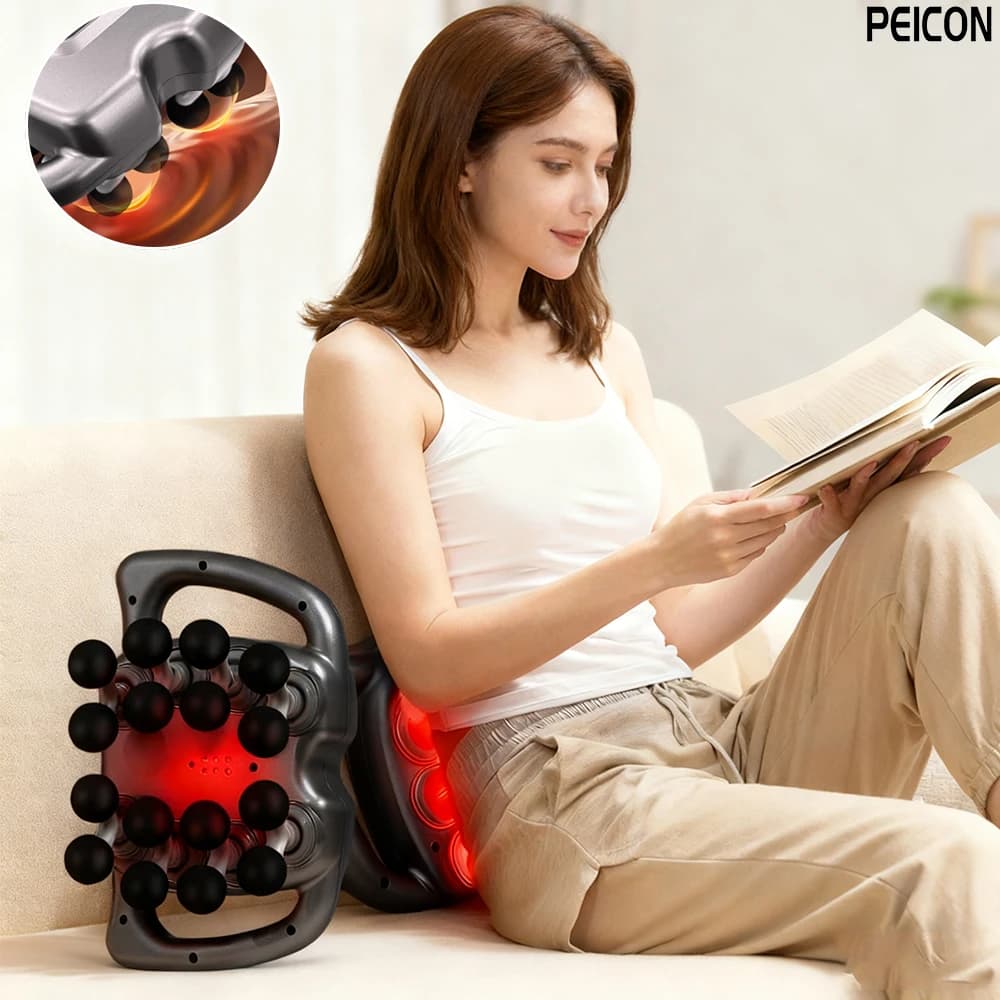 Fascia Gun 16-Head Muscle Massage Gun 9 Modes Full Body Massage Professional Body Leg Back Shoulder Waist Fascia Gun