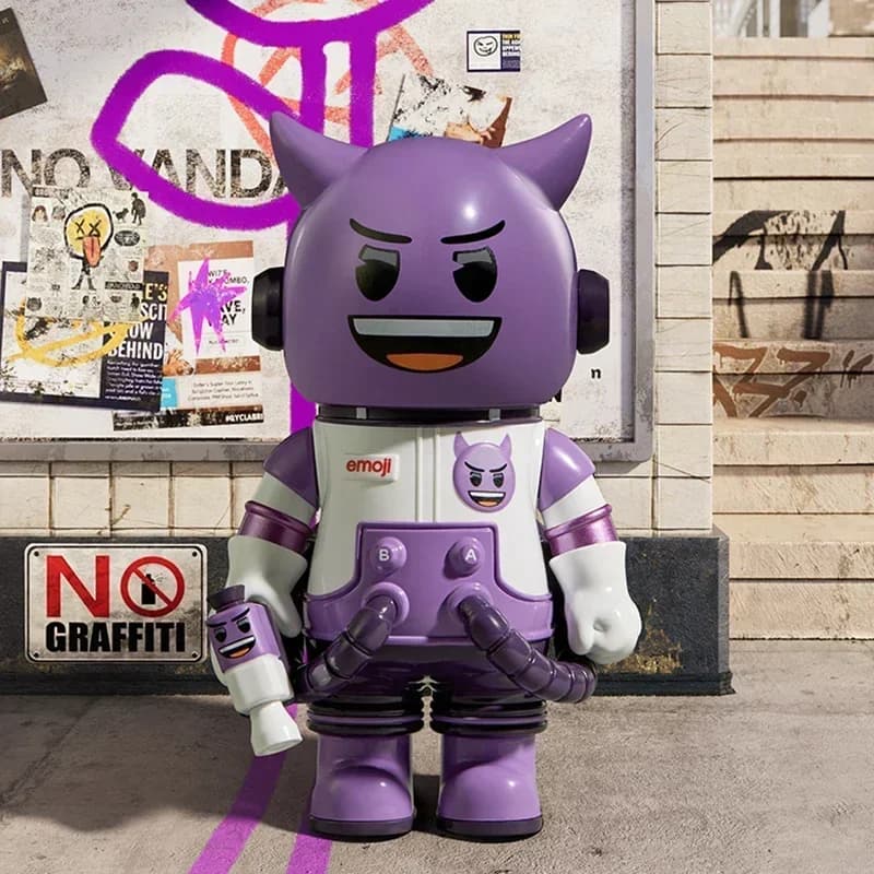 POP MART MEGA SPACE MOLLY 100% X Series Blind Box | Kawaii Anime Action Figure Emoji Theme Mystery Doll Toy