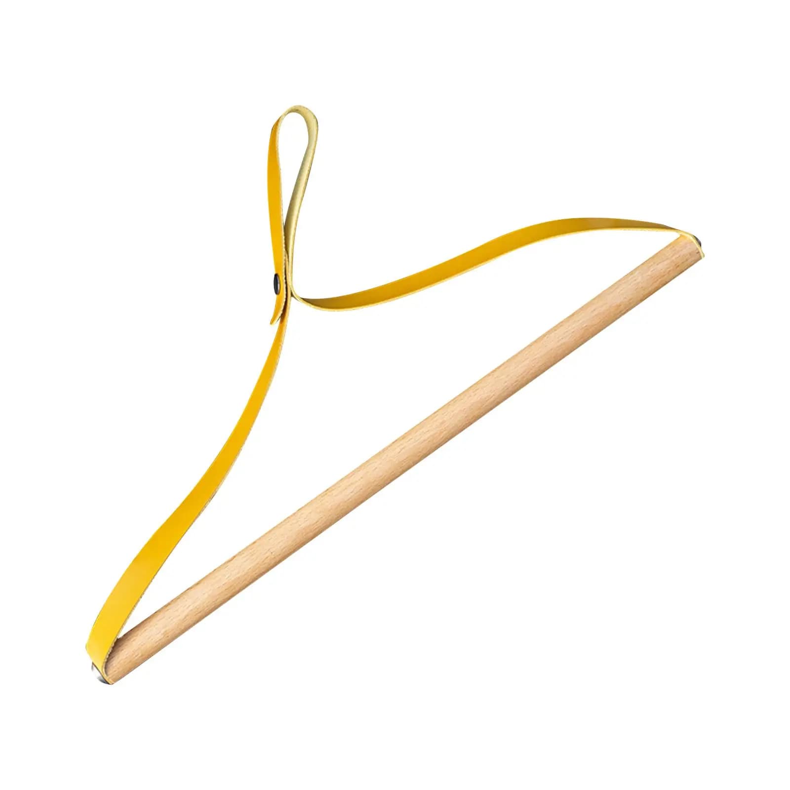 PU Leather Clothes Hanger Durable for Business Trips Wardrobe Laundry Room